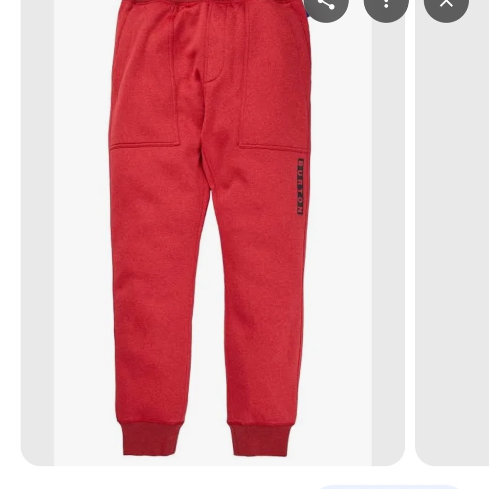 Burton Red Sweatpants